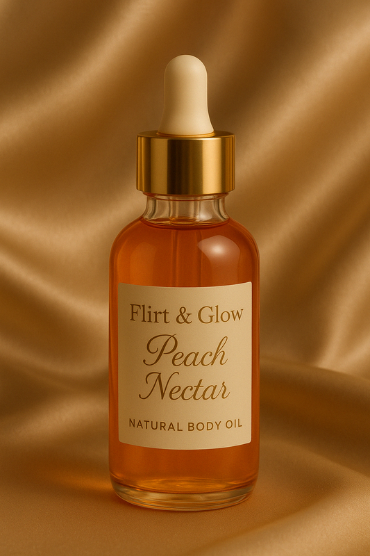 Flirt & Glow – Peach Nectar Body Oil